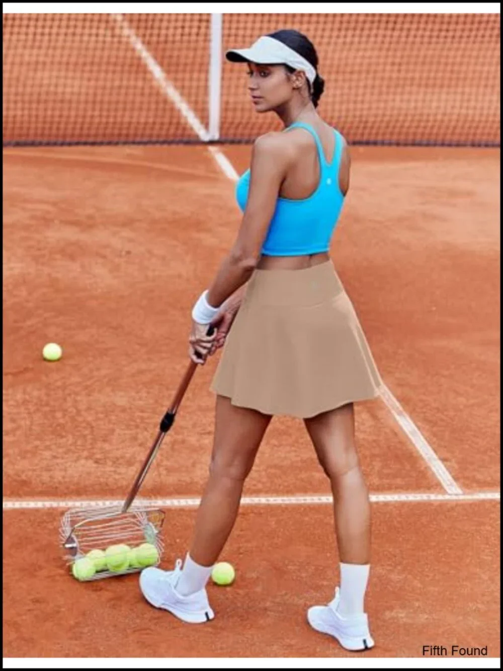 Pleated Tennis Skort with Pockets High Waisted Athletic Skirt for Golf Running